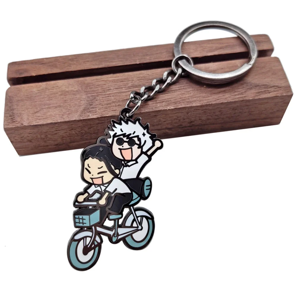 Jujutsu The Kaisen Gojo and Geto Suguru Keychain Anime Backpack Car Key Ring Jewelry for Boys Girls Cartoon Fans