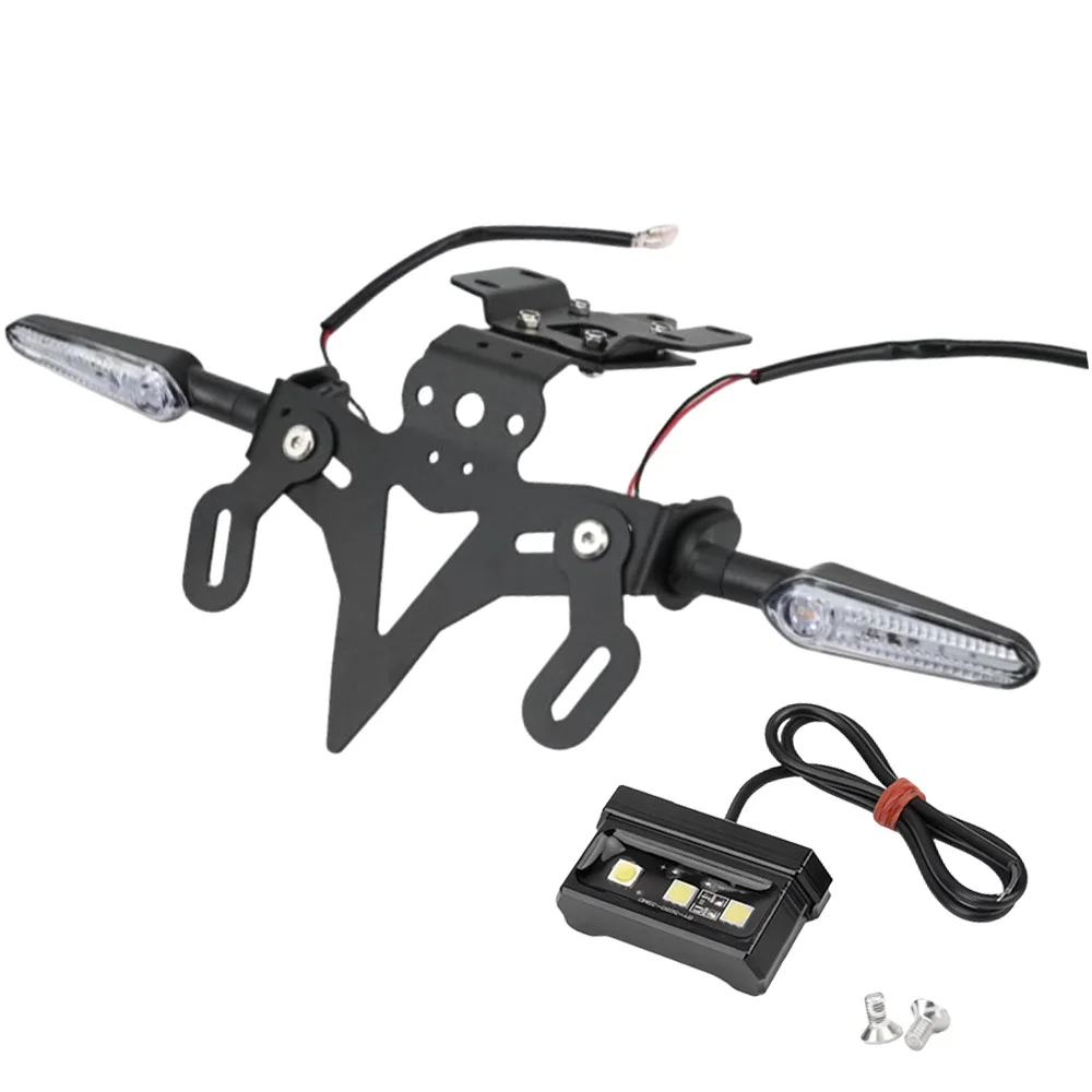 

License Plate Bracket with Sequential LED Turn Signals For Yamaha MT-07 FZ-07 2013-24 Motorcycle Tail Tidy Fender Eliminator Kit