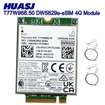 델 7320 7330 7520 7530 7430 노트북용 FDD-LTE TDD-LTE 4G 모듈, T77W968.50 DW5829e-eSIM, DW5829e X20 LTE Cat9, 450Mbps