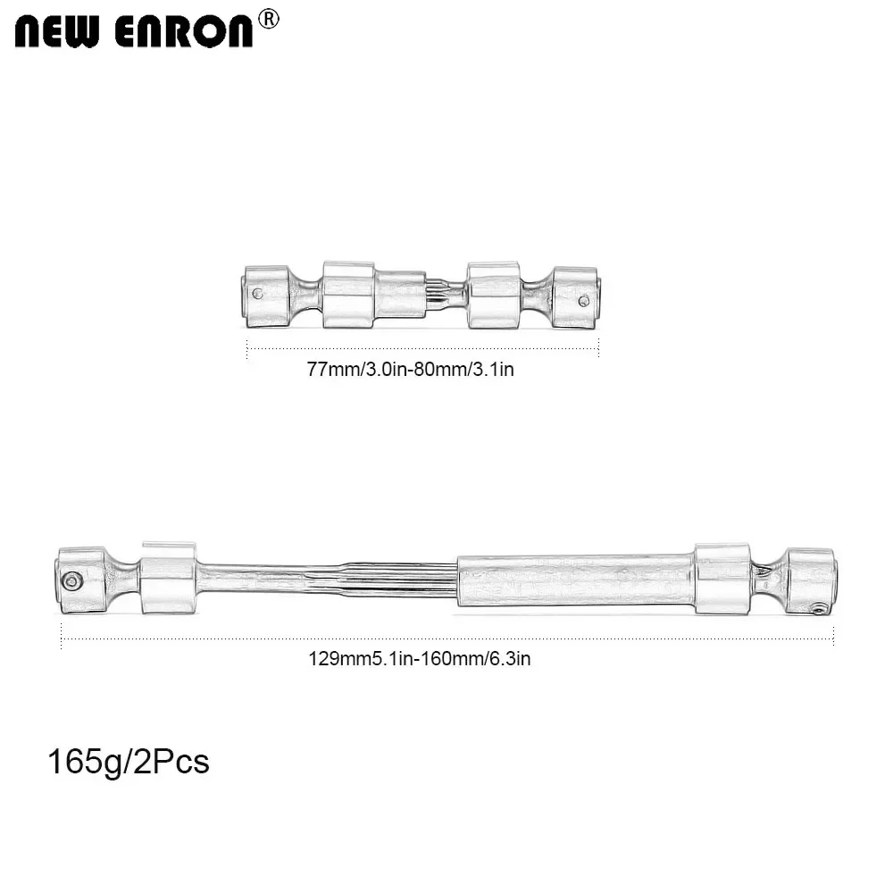 NEW ENRON Hard Steel 8650 8652 8653 8655 CVD Center Front Rear Drive Shaft Upgrade for RC Car Traxxas 1/10 E Revo 2.0 VXL 86086