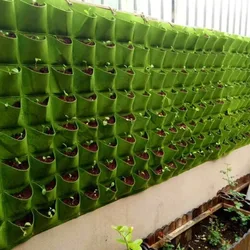 Wall Hanging Pockets Planting Bags Flower Pot Home Garden Grow Bag Garden Planter Vertical Suculentas Plant Pot Home Decor