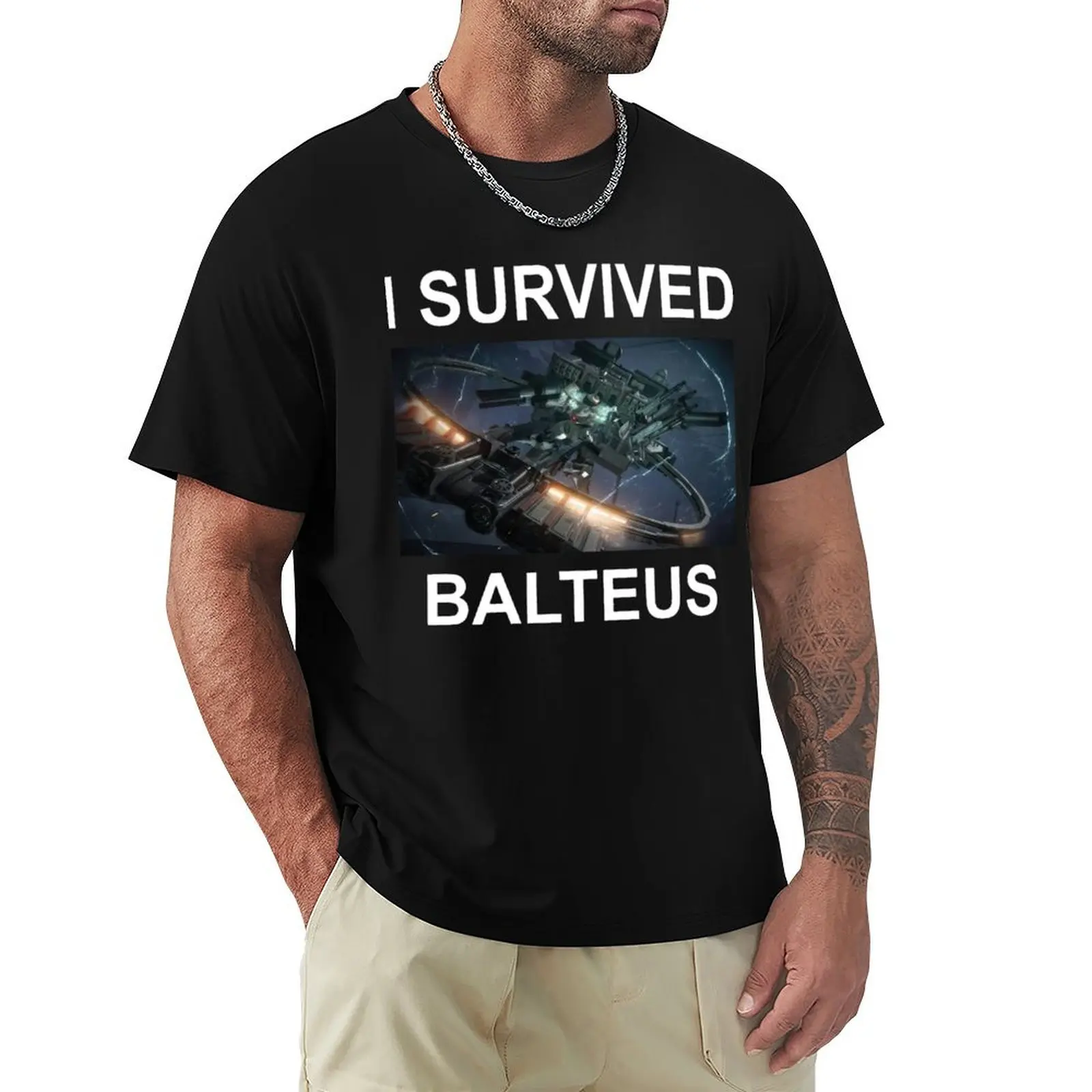 Armored Core 6 I Survived Balteus T-Shirt t shirts for man pack white T-Shirt