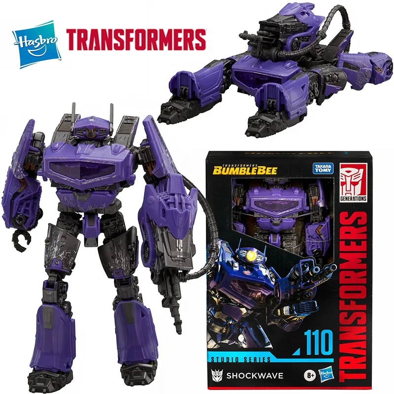 Hasbro Transformers Bumblebee SS110 Shockwave 18Cm Voyager Class Anime Original Action Figure Model Toy Birthday Gift Collection