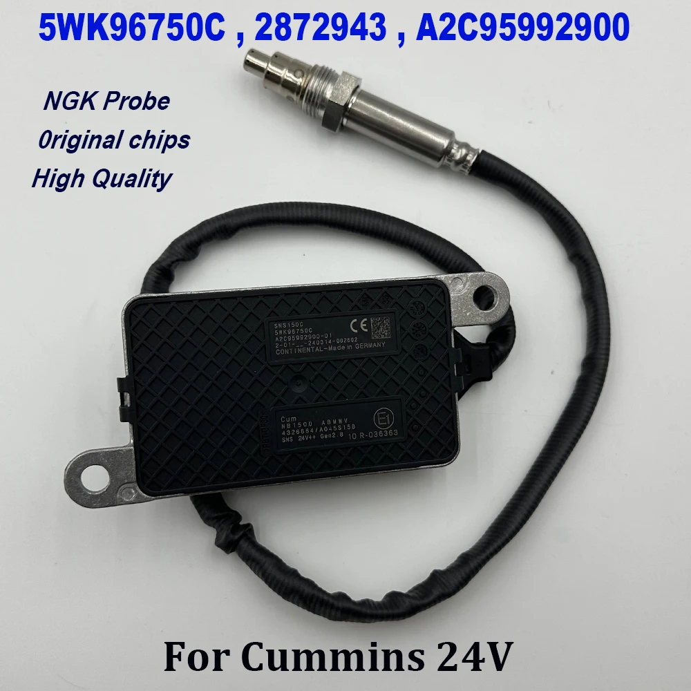 5WK96750C 4326864 High Quality Chips For NGK Probe A2C95992900 Nitrogen Oxygen Nox Sensor 2872943 1710806 for C-ummins 24V Truck