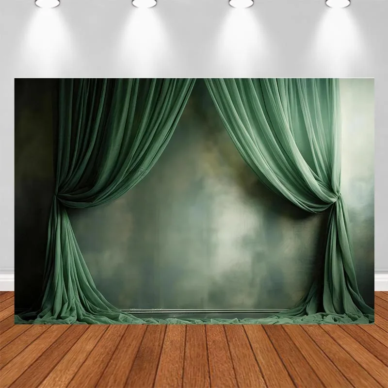 LS Photography Background Textured Wall Dark Curtain Adult Birthday Wedding Maternity Portrait Decor Backdrop Photo Studio