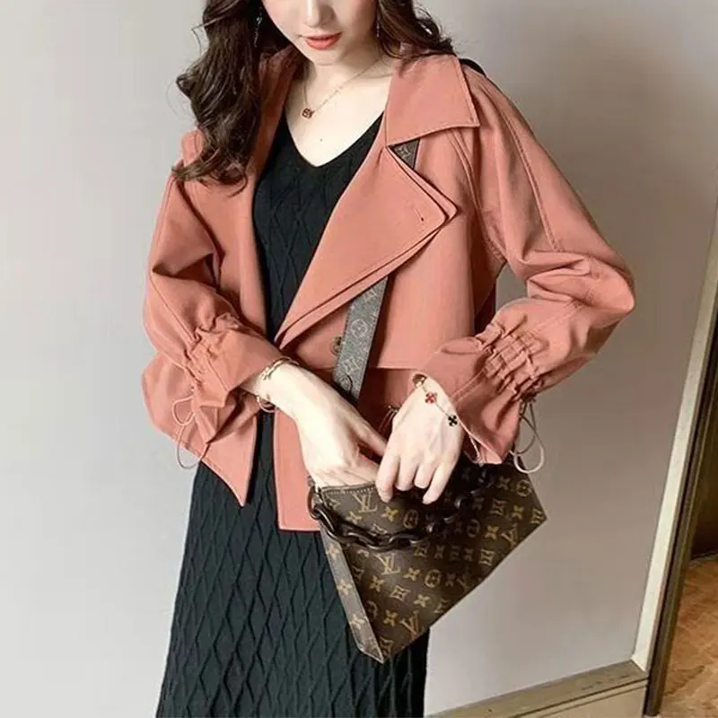 Women Elegant Temperament Thick Tops, Casual All-Match Coat, Korean Fashion, Simplicity, Office Lady Clothes, Autumn, New Style