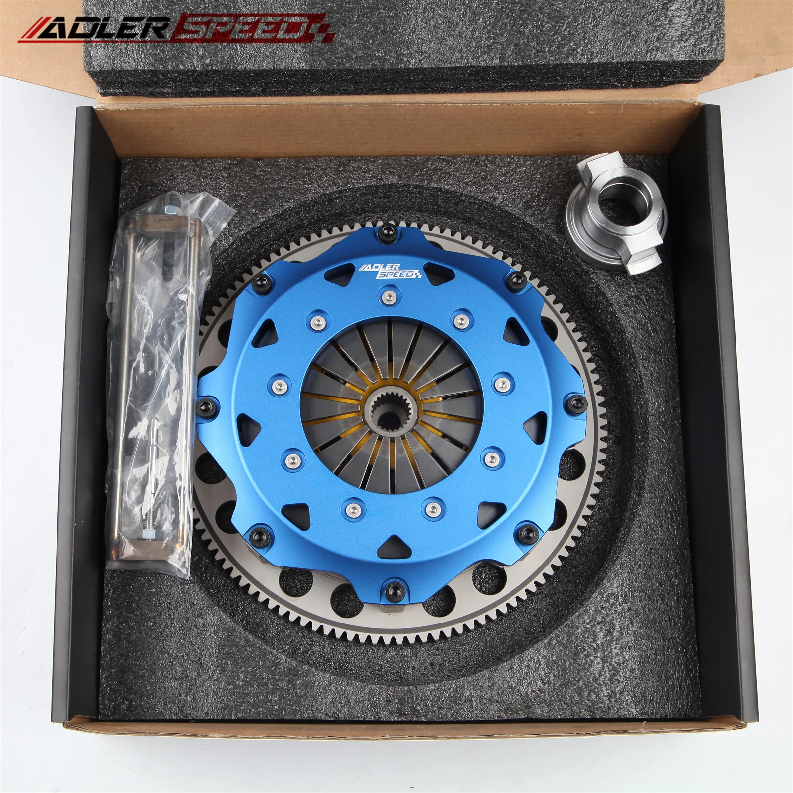 

8.5" 215mm Sprung Clutch Twin Disc For 08-14 Mitsubishi Evo X 4B11T w/ Flywheel ADLERSPEED
