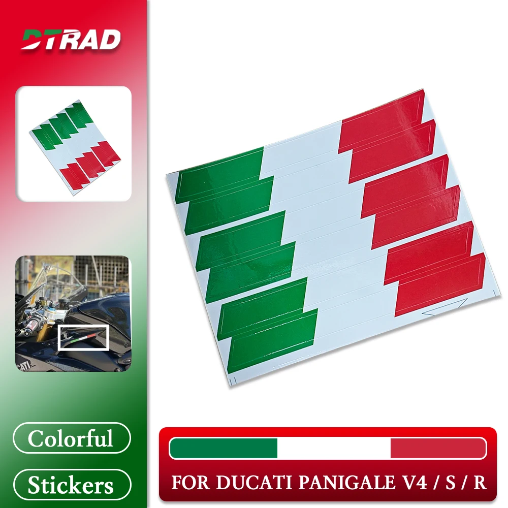 

Body Stickers For DUCATI Panigale V4 V4S V4R Motorcycles Racing Three-Color Sticker Fuel Tank Side Panel Ornamental Accessories