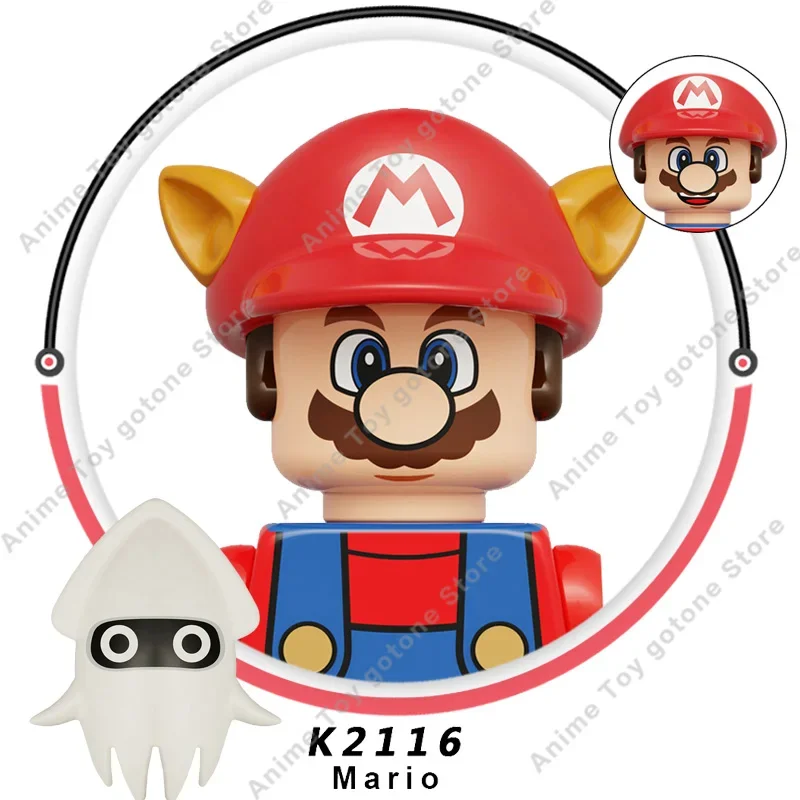 KDL815 Anime Super Bros Mario toy Fig Super Maria Bros building Blocks Dolls Wario Luigi Peach Yoshi Mushroom Bricks Toys Gifts