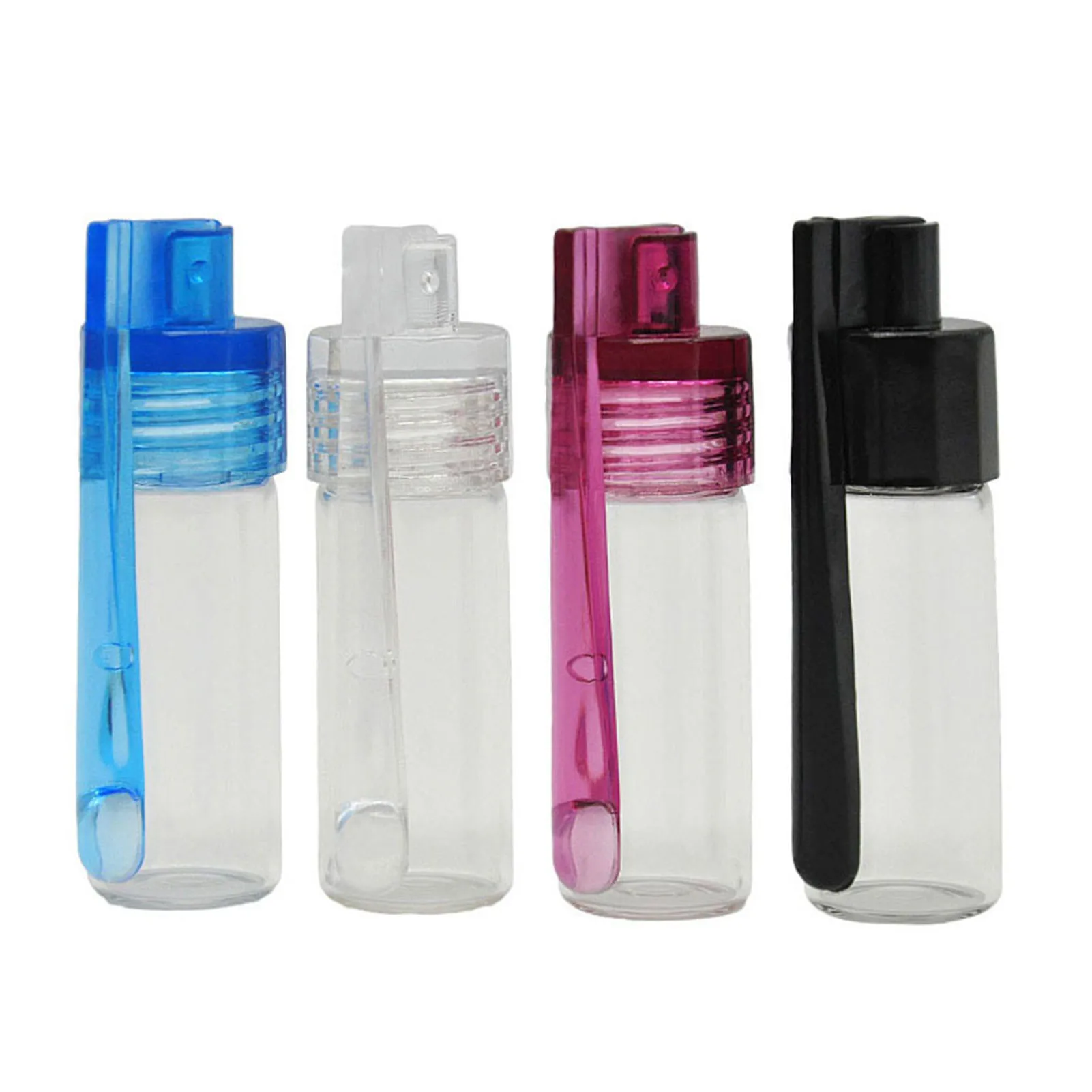 Transparent Travel Pill Box Powder Container Mini Medicine Bottle Portable Mini Bottle for Long Distance Travel and Business