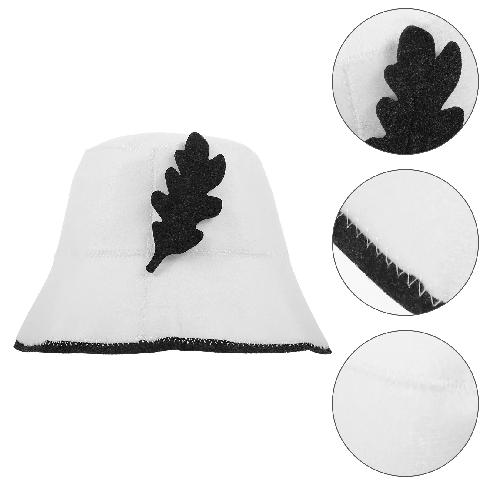 

Felt Portable Sauna Hat Bathing Cap Gray Lightweight Portable Comfortable Sauna Room Hair Protector