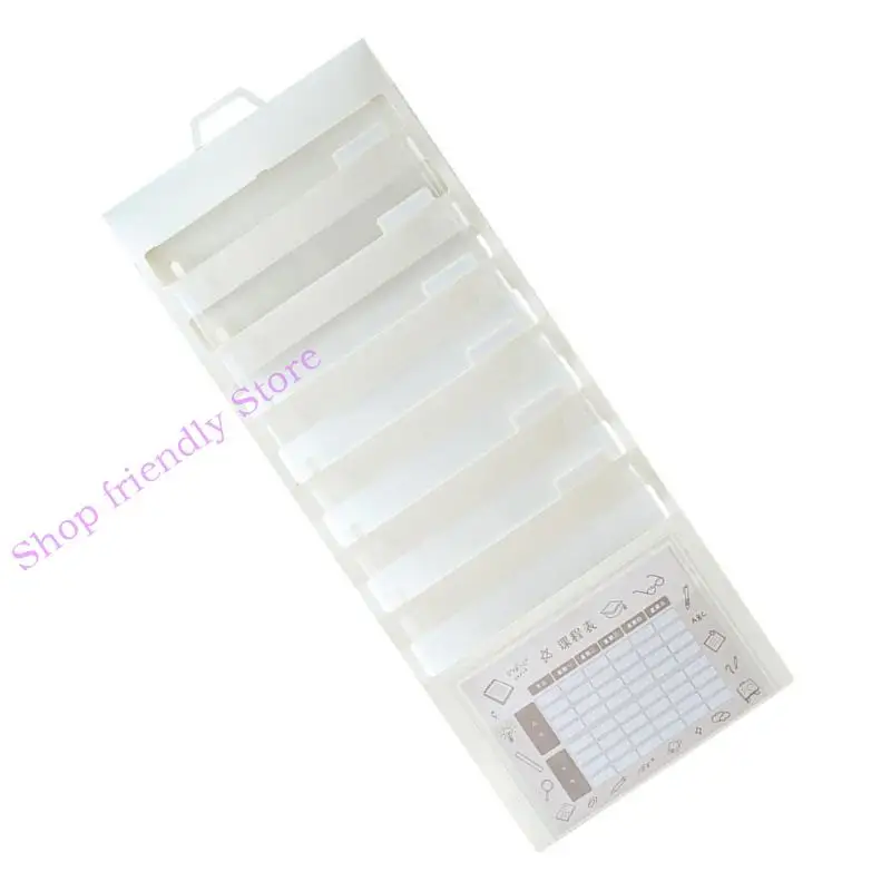 

594A 6 Pocket Hanging File Bag Expandable Folder Expanding Document Bag for Office