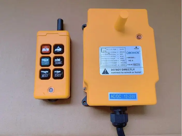 

Industrial wireless remote control HS-6 crane hoist wireless remote control DCAC12-24V AC110/220/380/415V