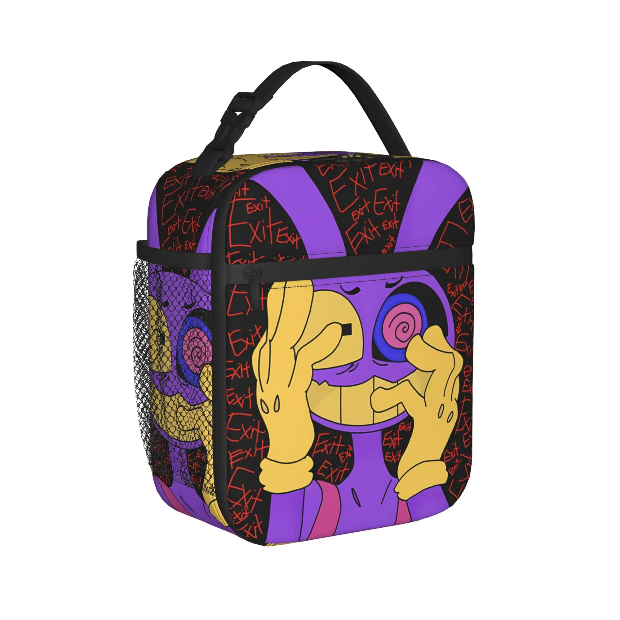 Jax Cartoon Digitals Circus Thermal Lunch Bag School Portable Insulated Thermal Tote Handbags For Child  Cooler Bag