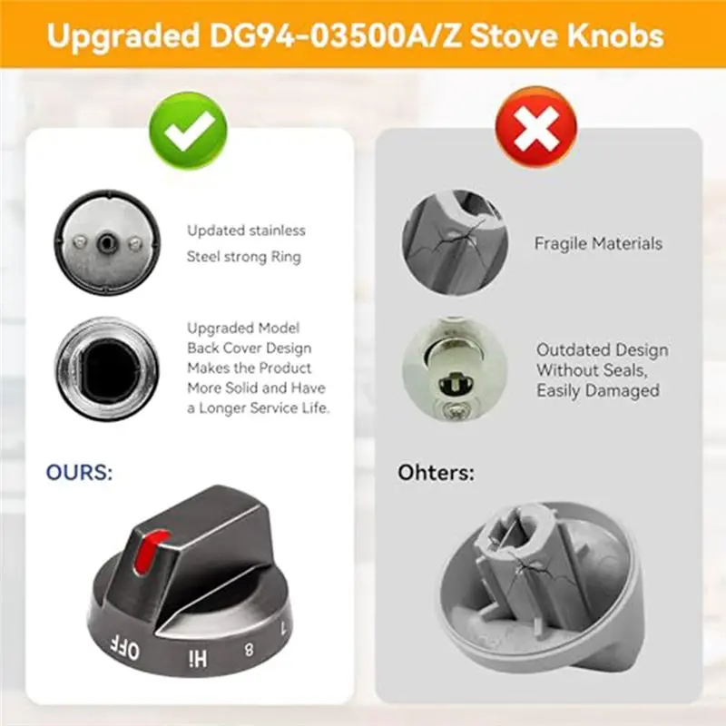 AT02-Oven Knobs Replacements Stove Knobs Replacements Stove Knob Replacement Stove Knobs Replacements Black