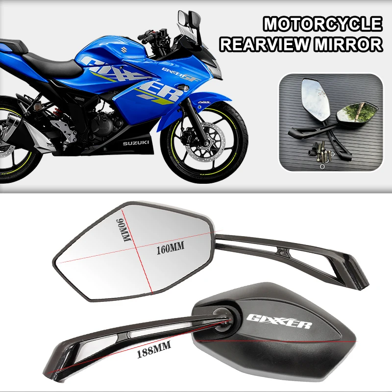 Motorcycle Rearview Mirror ATV Off-Road Biker Moto Motorbike Accessories for SUZUKI GSXS750 GSXS150 150 GSX-S250 GIXXER 150