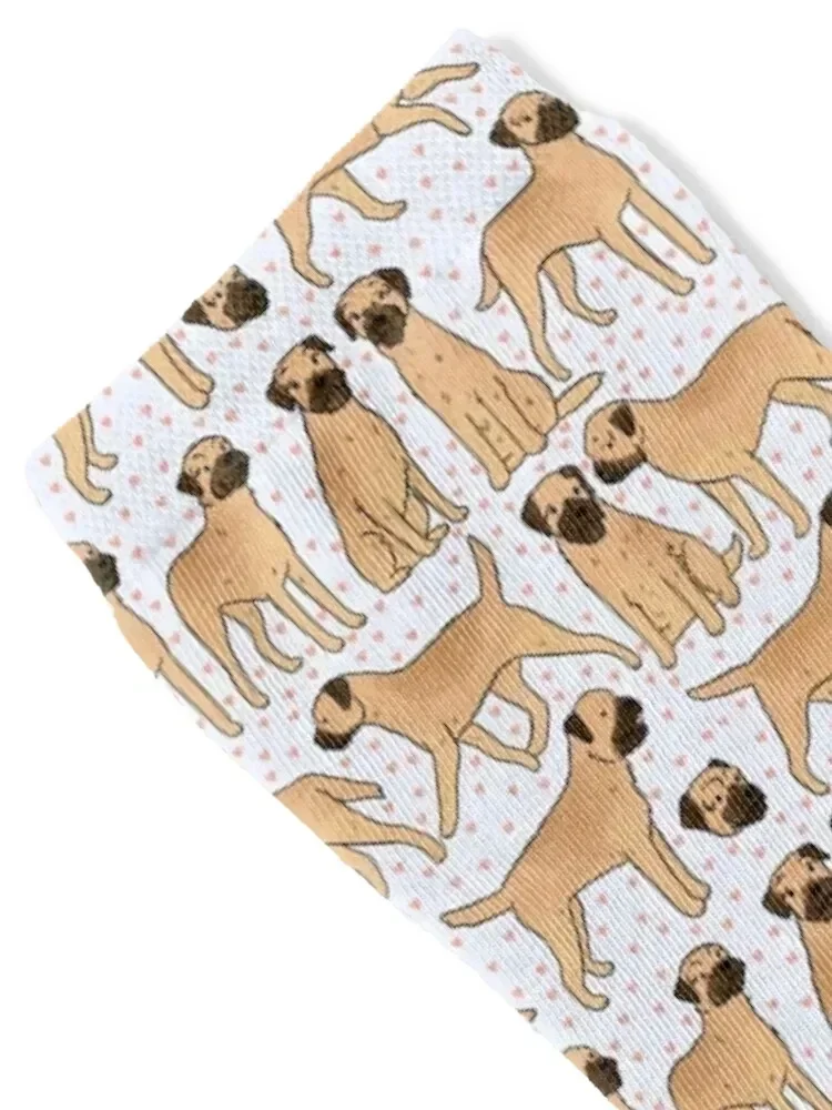 Cute border terrier pattern Socks new in's happy floral Hiking boots Designer Man Socks Women's