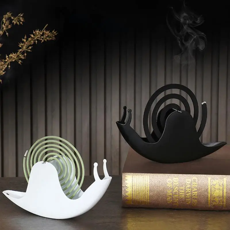 2pcs Repeller Incense Stick Holder Storage Tray Incense Coil Snail Holder Rack Bedroom Living Room Fireproof Incense Holder