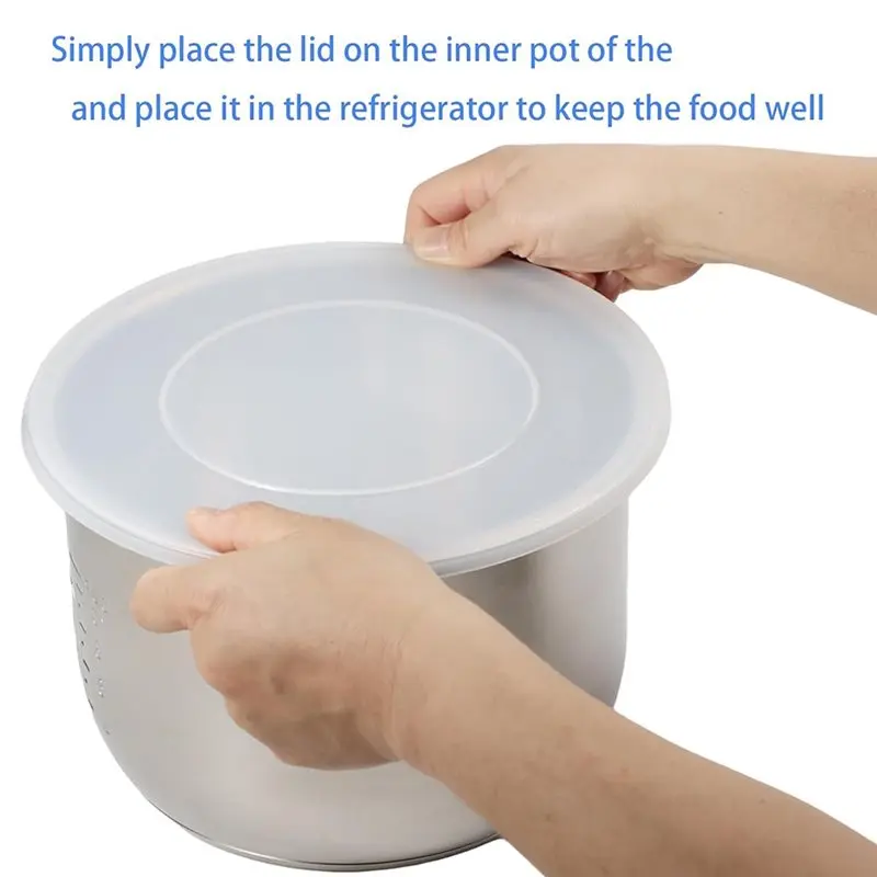 [NEW!A38F】 For Instant Pot 6 QT For Bowl& 5 QT Pot Silicone Replacement Lid- Reusable Cover For Bowl And Food Storage Accessory
