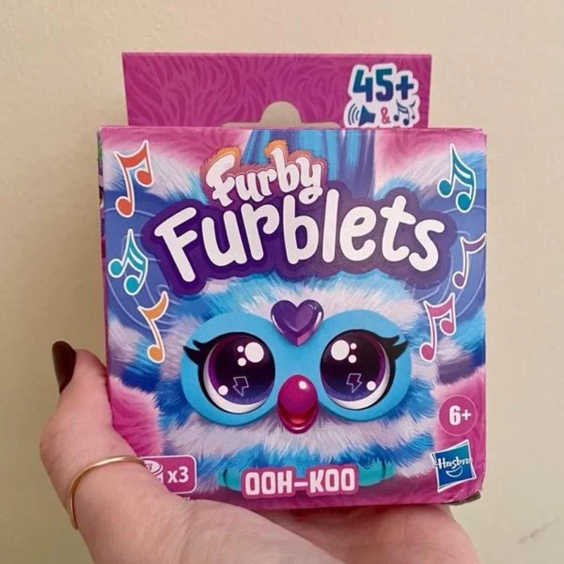 Hasbro Furby Furblets Electric Plush Pets Doll Toy Interactive Cute Anime Figures Pendants Collectible Children Birthday Gifts