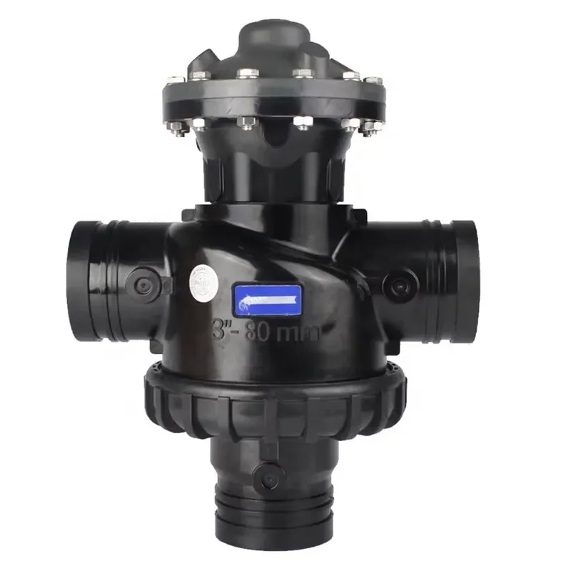4'' Durable Two-Way Three-Way Valve for Agricultural Irrigation Filtration Systems