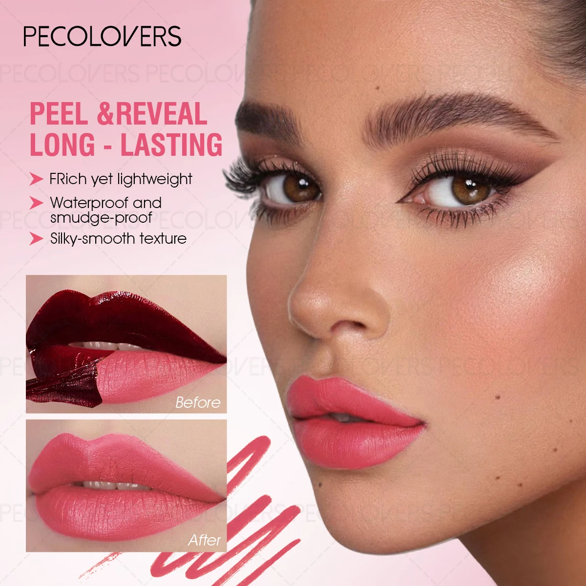 1 rossetto eyeliner a strappo, tatuaggio lucidalabbra staccabile, linee labbra personalizzate, per tutti i tipi, trucco labbra quotidiano, regali perfetti