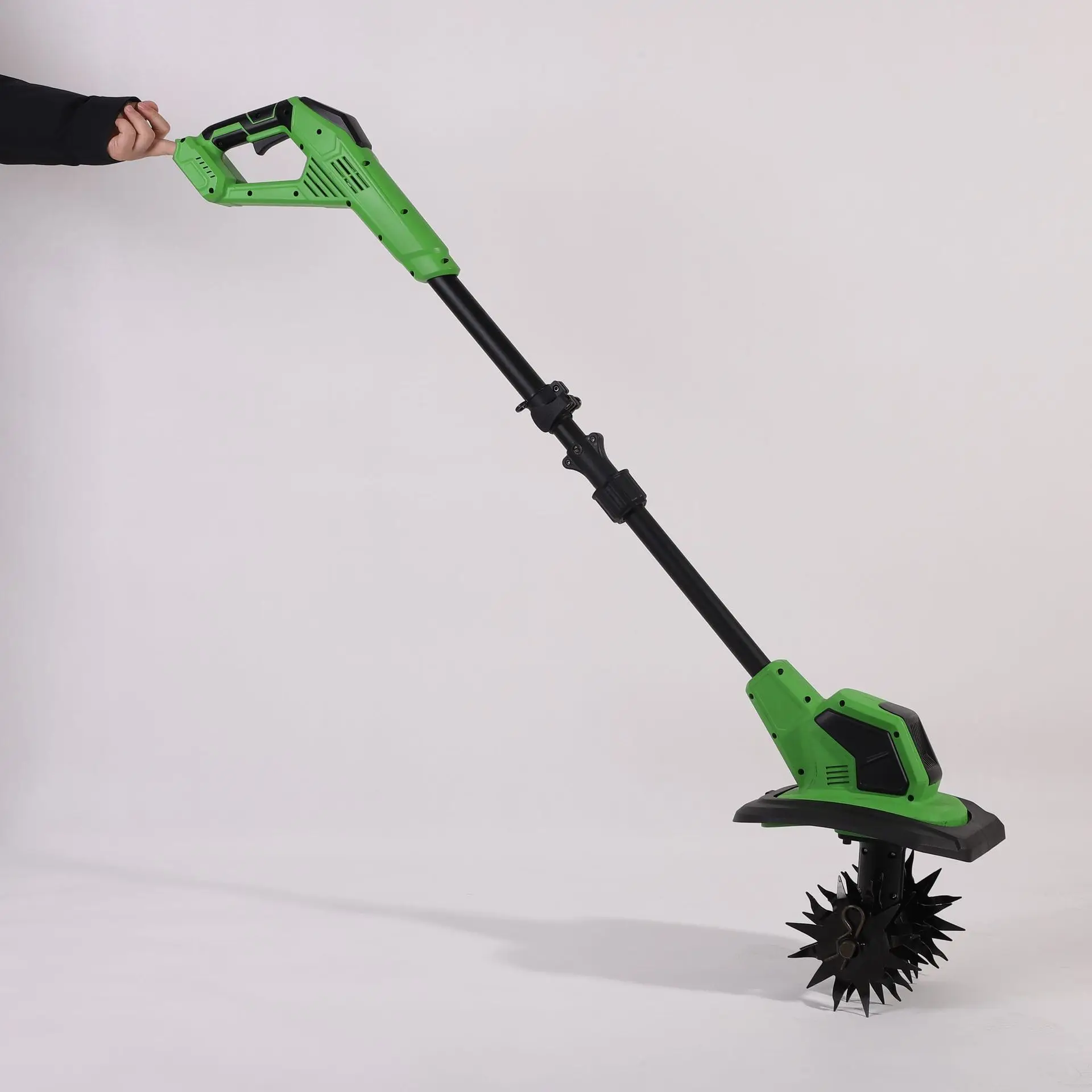 Microcultivador portátil con batería de litio, artefacto para desmalezar y aflojar el suelo, cultivador de tierras pequeño para el hogar, máquina de arado