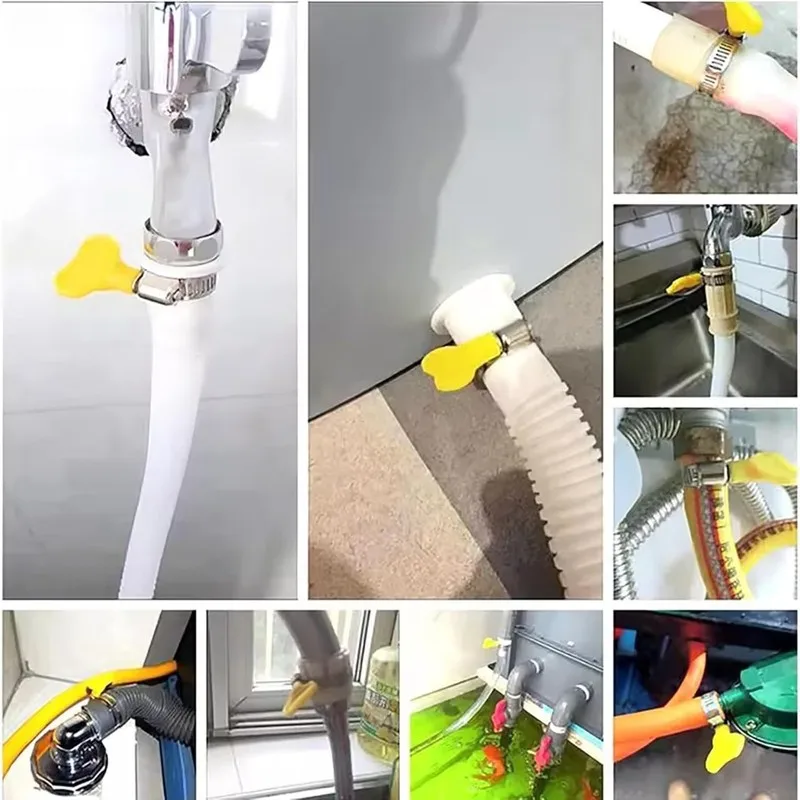 11 pcs Easy Quick Operation 10-16mm Stainless Steel Hose Clamps, great for Industrial Tube Repair, Stainless Steel Material