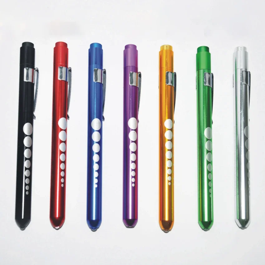 1ชิ้น13.5เซนติเมตรแบบพกพาไฟฉาย LED ขนาดเล็กปากการูปนักเรียนไฟฉายแสงคบเพลิงหมอพยาบาลเครื่องมือฉุกเฉินไฟฉาย