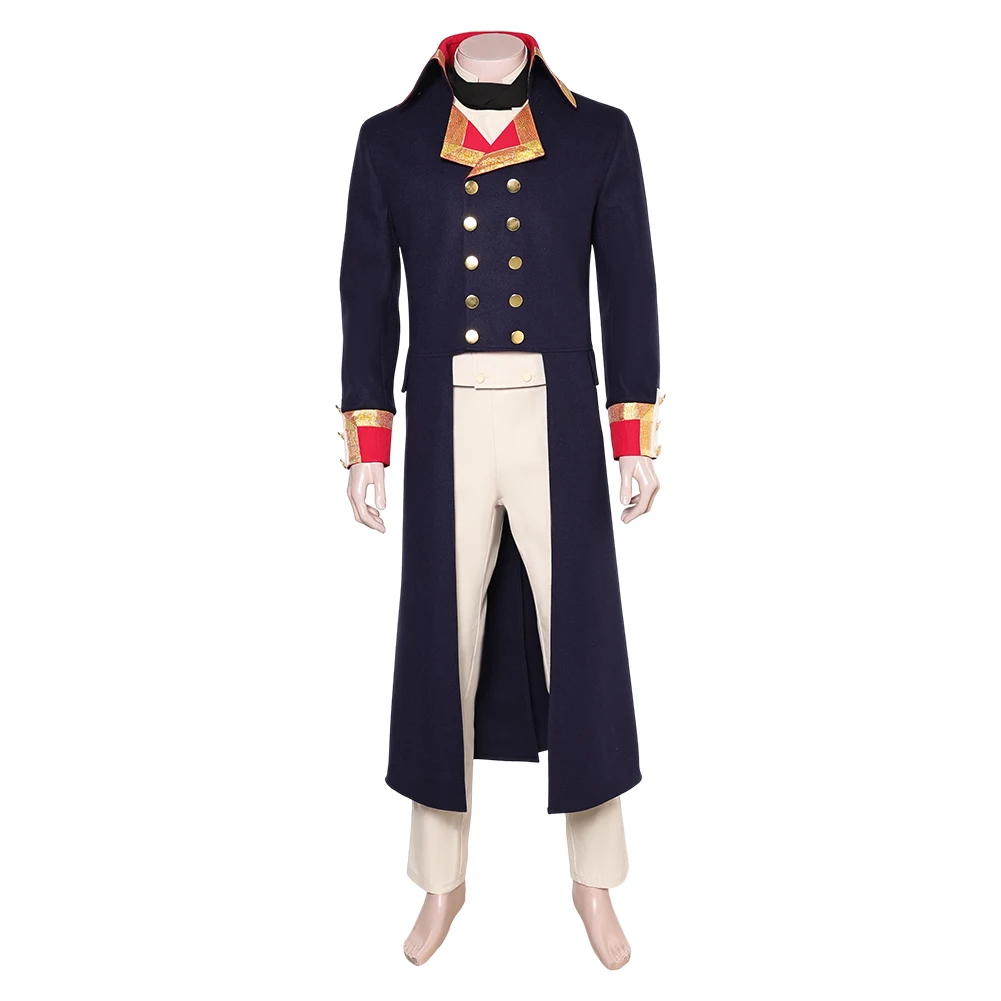 Napoleon Cosplay Costume Men Male Fantasia Medieval Coat Pants Belt Hat RolePlay Outfits Halloween Carnival Party Disguise Suit