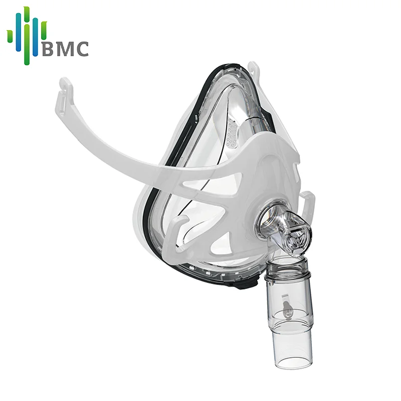 BMC CPAP Mask F1A Full Face Mask Anti Snoring With Free Headgear For CPAP Auto CPAP BiPAP Respirator Size S M L Snoring Therapy