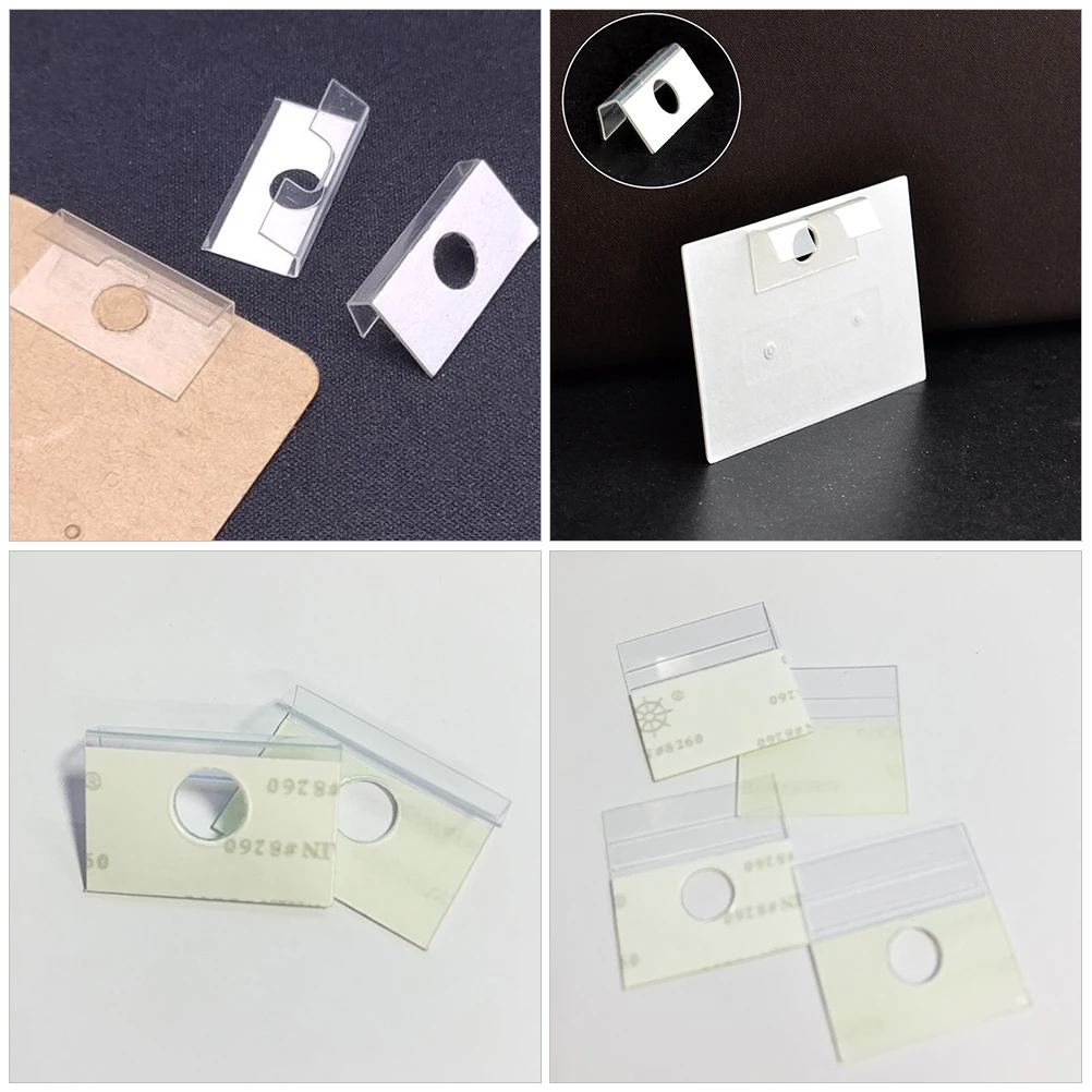 

100pcs Pvc Hanging Card Earring Display Holder Jewelry Card Stand Plastic Sign For Jewelry Display Decor Dual Purpose Strong