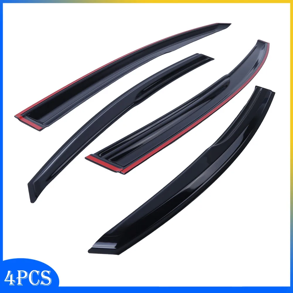 

Комплект из 4 ветровиков (дефлекторов окон) из акрила для Toyota Camry 4-дверный седан, все модели 2025-2026 годов, для защиты от дождя и вентиляции в окнах