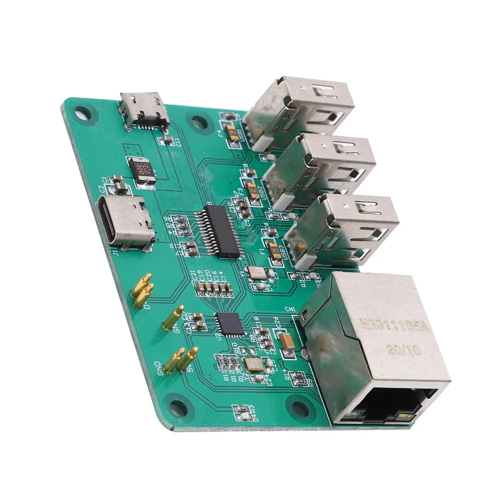 

Плата расширения DC 5V HUB с интегрированным питанием Type-C, 3 порта USB 2.0, модуль расширения