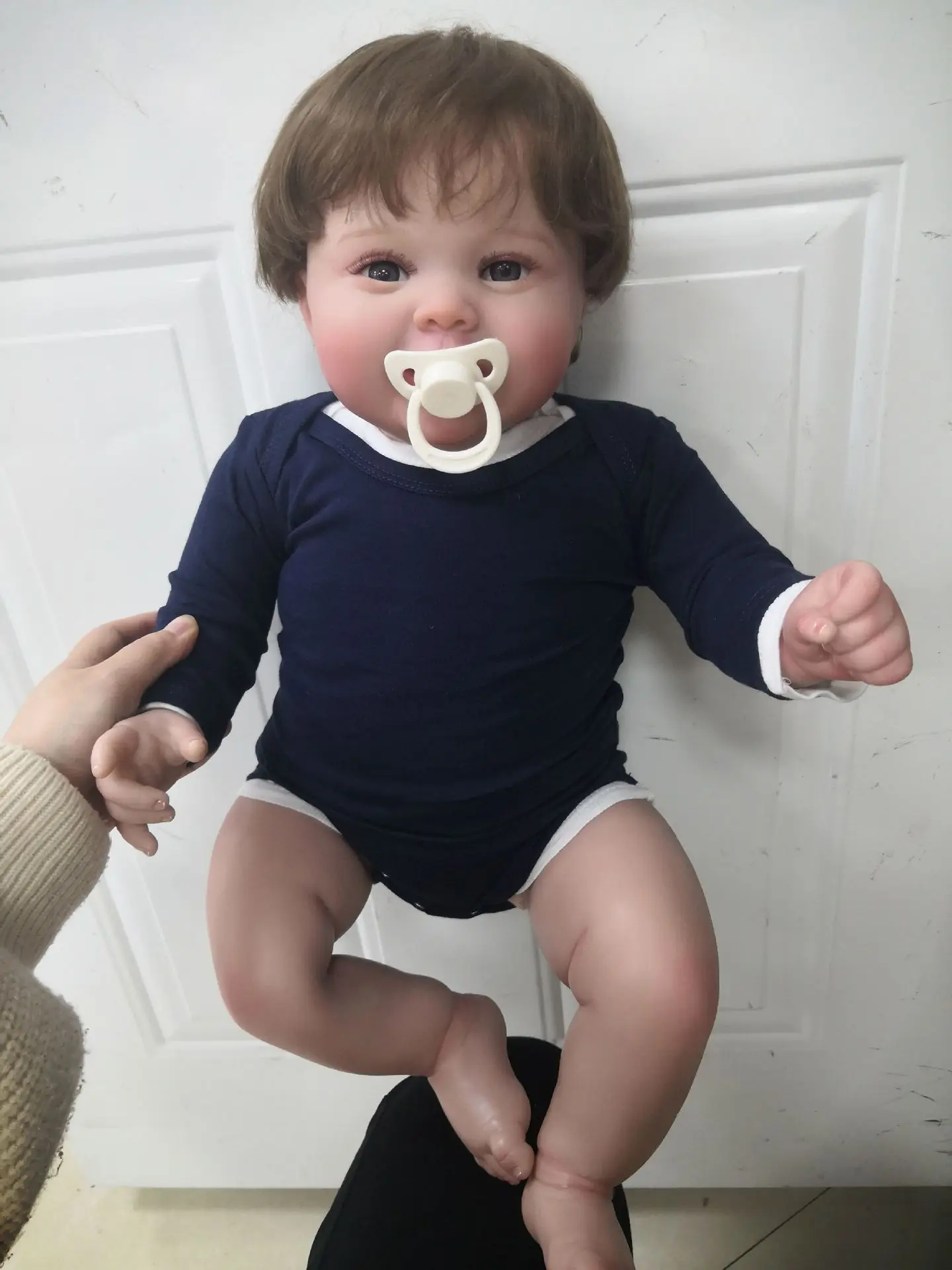 60CM High Quality Realistic Baby Doll Reborn Toddler Popular Boy Girl Soft Cuddle Body Cosplay Playmate Birthday Christmas Gift