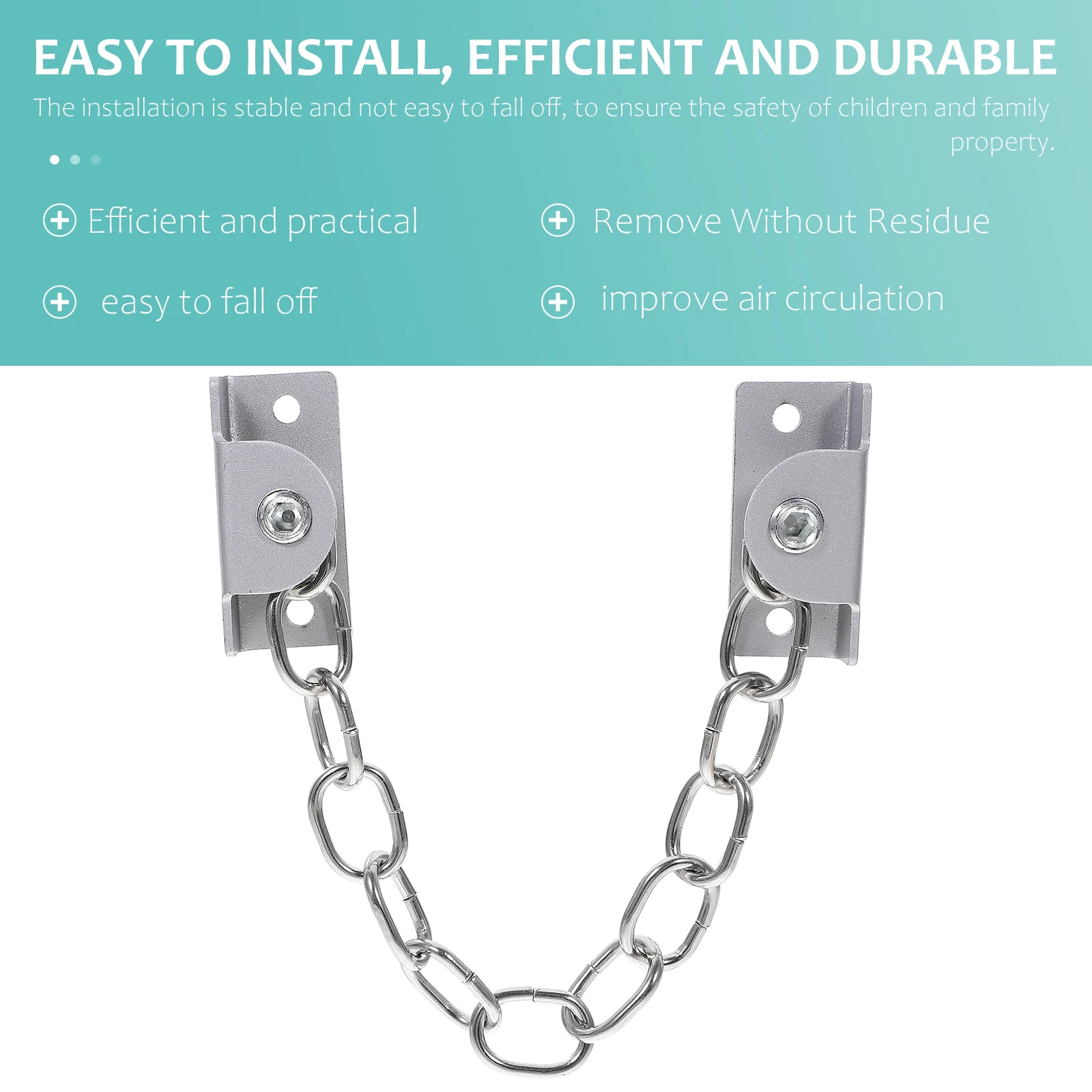 Stainless Steel Lock Safety Chain Limiter Proof Chain Lock Proof Door Security Locks Easy Install Wide Use