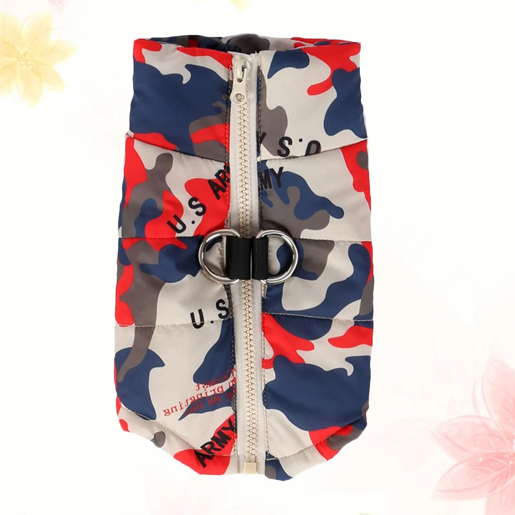 

Pet Dog Jacket Warm Breathable Cloth Puppy Clothes Red Camouflage Size 3xl Dog Winter Coat Autumn Winter Pet Supplies