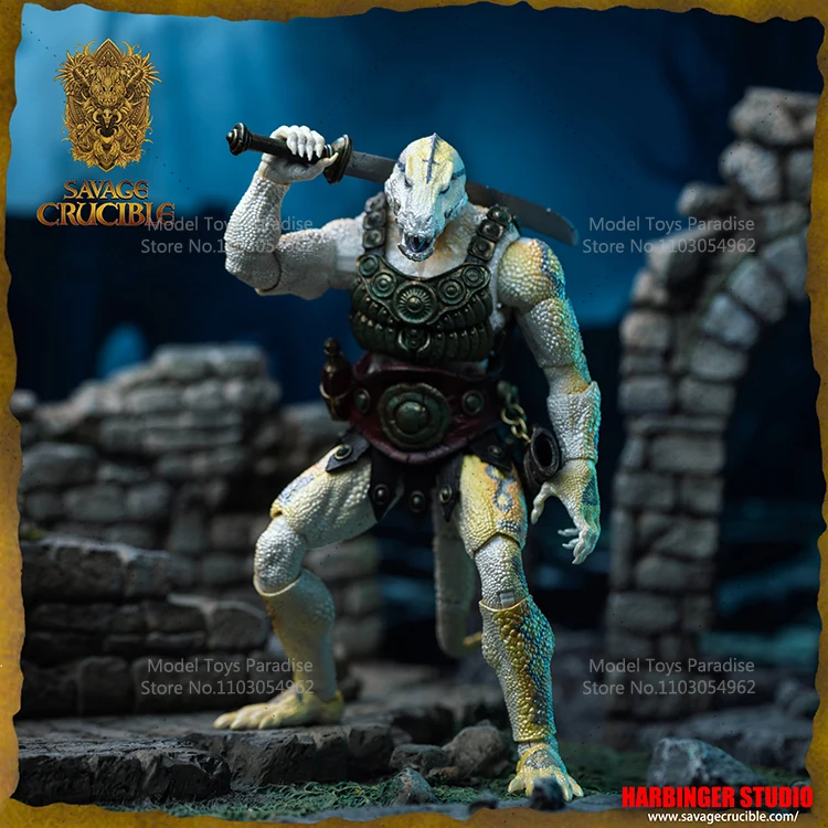 Original HS Studio 1/12 Collectible Toys Albino Conan Lizard Savage Furnace Limited Luxury Edition 6'' Action Figure Model Gifts