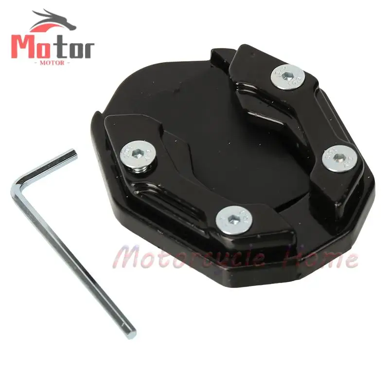 Aluminum Alloy Motorcycle Bike Kickstand Extender Foot Side Stand Extension Foot Pad Support Plate Motorbike Accessory