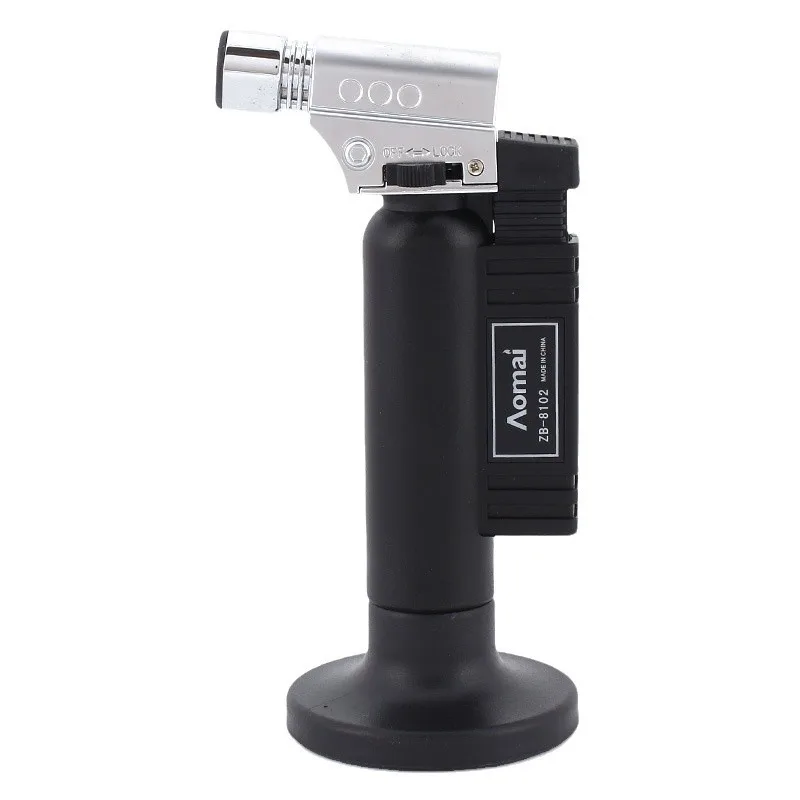 ولاعة شعلة لحام معدنية جديدة قوية تتحمل درجات الحرارة العالية ، أدوات المطبخ المنزلية للتخييم في الهواء الطلق والشواء/الخبز/الرش