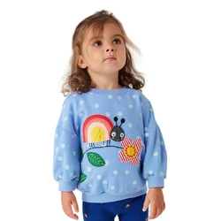 Jumping Meters 2-7T Kids Girls Sweatshirts Autumn Hearts Spring Children's Clothing Long Sleeve Baby Hooded Kids Top