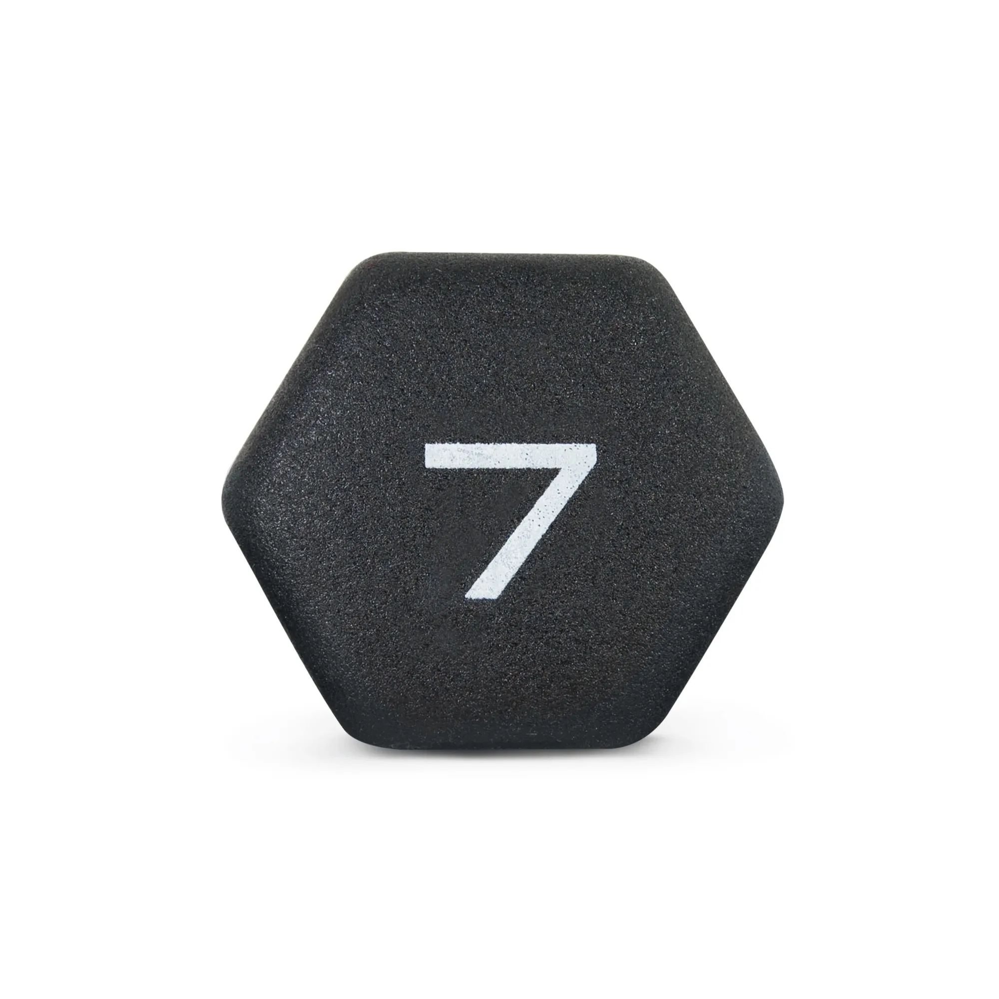 7lb 검정색 네오프렌 덤벨, 쌍, 내구성 및 보호