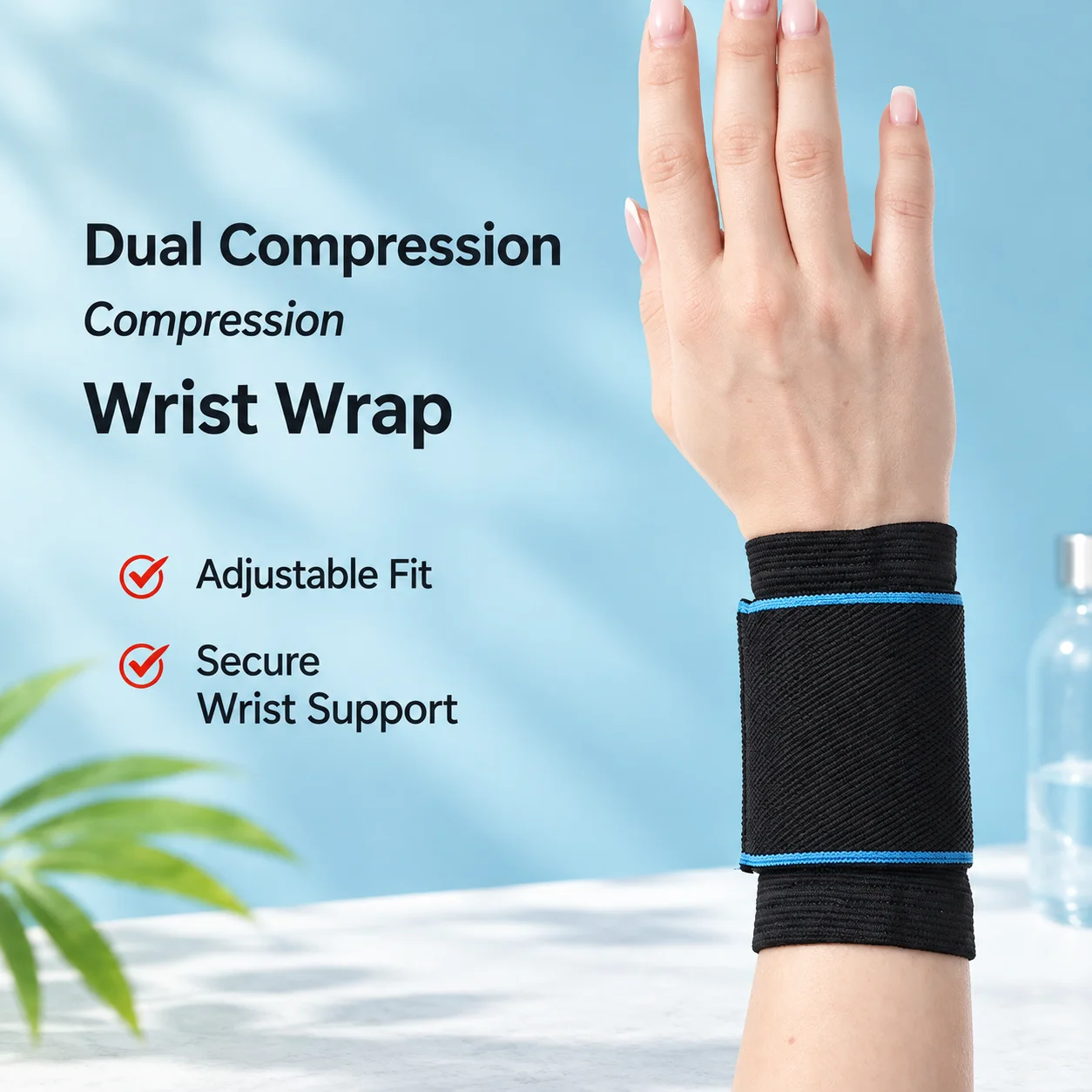 男女兼用、UV400カット、伸縮性のある、調整可能な、通気性 - Wrist Wraps Weightlifting Support のレビューと価格
