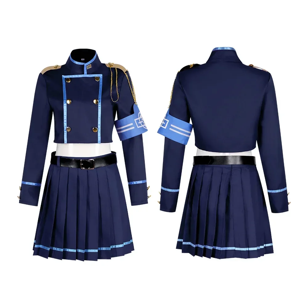 Tachibana Hikari Railway Academy Uniforme scolastica Gioco cosplay Archivio blu Costume Parrucca Tachibana Nozomi Halloween Party JK Set