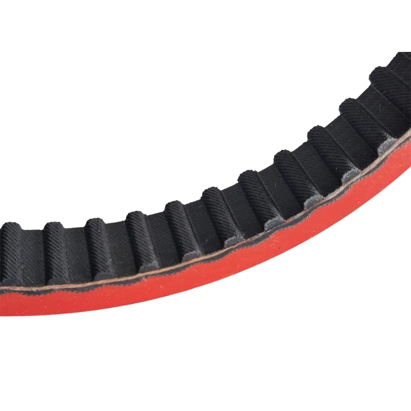 Customized link 4pcs AT5-255-10 belt ,The red rubber is 4mm thick, with steel reinforcing cables inside