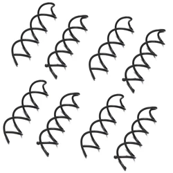 10pcs Metal Black Spiral Hair Spin Pins Twist Screw Hairpin for Women Girls DIY Headwear Accessories Making Supplies Ornaments