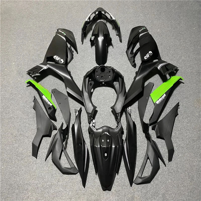 New ABS Injection Plastics Full Fairings Kit for Ninja400 Ninja 400 ZX-4R 2018 2019 2020 2023 2024 Bodywork Set Green black