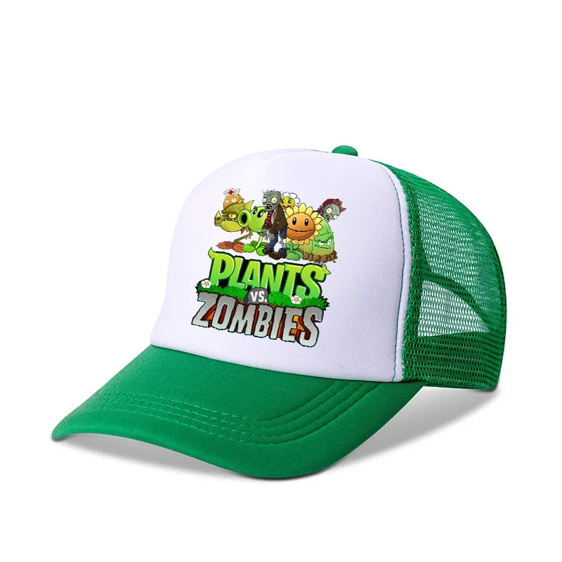 Plants vs. Zombies Children Baseball Cap Hip Hop Dome Summer Hat Cartoon Anime Kids Birthday Cute Gifts Adjustable Breathable