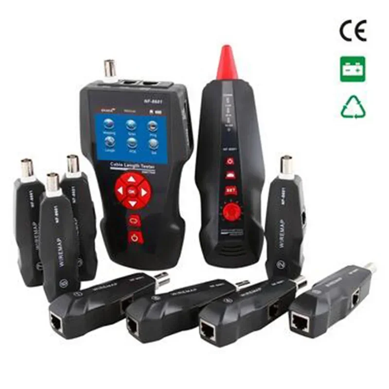 NOYAFA NF-8601W Network Cable Tester, PoE PING Wire Tracker with 8 Remote Adapters, Length Measurement & Data Storage for RJ45 - view 4