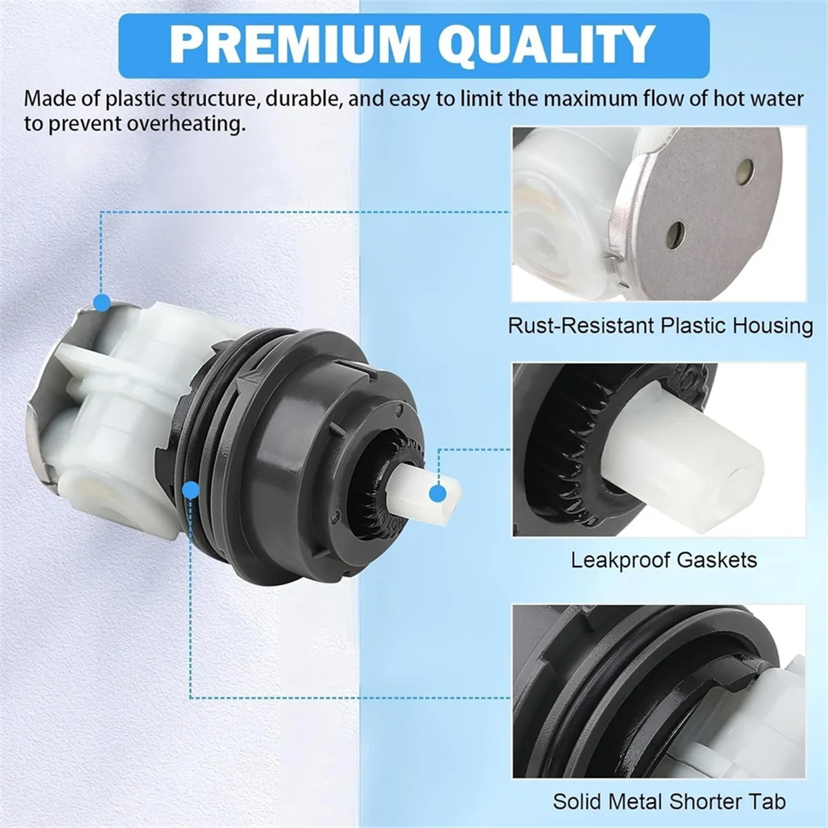 ESTR RP50587 لصمام خرطوشة دلتا و RP46463 استبدال خرطوشة دش دلتا DST أجزاء إصلاح الحنفيات ذات المقبض الواحد